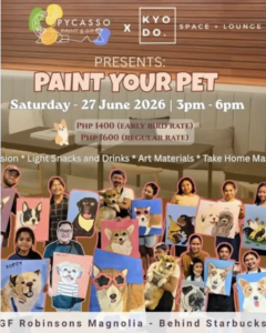 JUN 27: Pycasso x Kyodo | Paint Your Pet